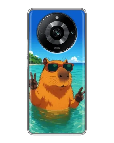 Чохол для Realme 11 з картинкою «Морська капібара» Чохол для Realme 11 з картинкою «Морська капібара»