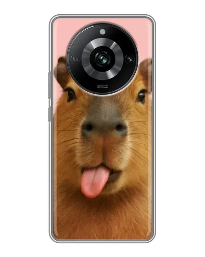 Чохол для Realme 11 з картинкою «Капібара з язиком» Чохол для Realme 11 з картинкою «Капібара з язиком»