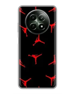 Чехол для Realme 12 5G с картинкой «Jordan Red Pattern» Чехол для Realme 12 5G с картинкой «Jordan Red Pattern»