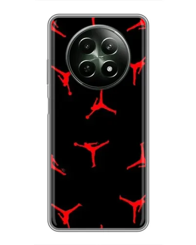 Чехол для Realme 12 5G с картинкой «Jordan Red Pattern» Чехол для Realme 12 5G с картинкой «Jordan Red Pattern»