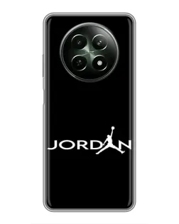 Чехол для Realme 12 5G с картинкой «Jordan White Logo» Чехол для Realme 12 5G с картинкой «Jordan White Logo»