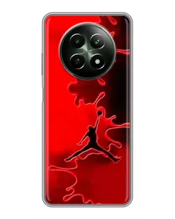 Чехол для Realme 12 5G с картинкой «Jordan Red Smoke» Чехол для Realme 12 5G с картинкой «Jordan Red Smoke»