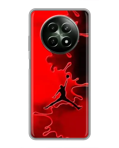 Чехол для Realme 12 5G с картинкой «Jordan Red Smoke» Чехол для Realme 12 5G с картинкой «Jordan Red Smoke»