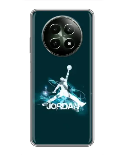 Чехол для Realme 12 5G с картинкой «Jordan Blue Fire» Чехол для Realme 12 5G с картинкой «Jordan Blue Fire»