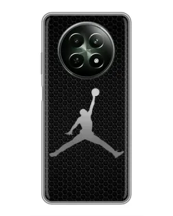 Чехол для Realme 12 5G с картинкой «Jordan Dark Carbon» Чехол для Realme 12 5G с картинкой «Jordan Dark Carbon»