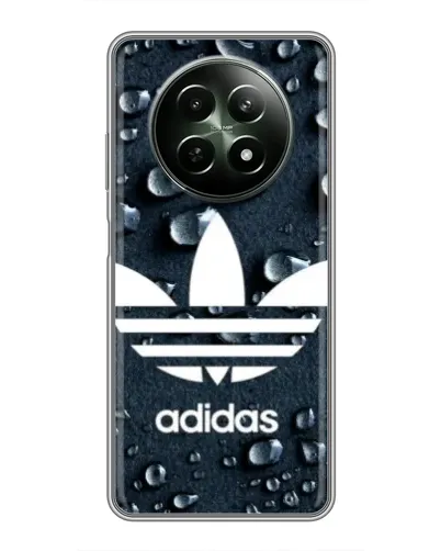 Чехол для Realme 12 5G с картинкой «Adidas Trefoil Blue» Чехол для Realme 12 5G с картинкой «Adidas Trefoil Blue»