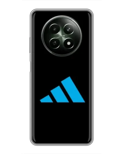 Чехол для Realme 12 5G с картинкой «Adidas Cyan Logo» Чехол для Realme 12 5G с картинкой «Adidas Cyan Logo»