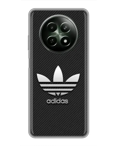Чехол для Realme 12 5G с картинкой «Adidas Карбоновая текстура» Чехол для Realme 12 5G с картинкой «Adidas Карбоновая текстура»