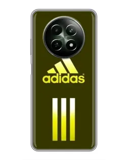 Чехол для Realme 12 5G с картинкой «Оливковый градиент Adidas»