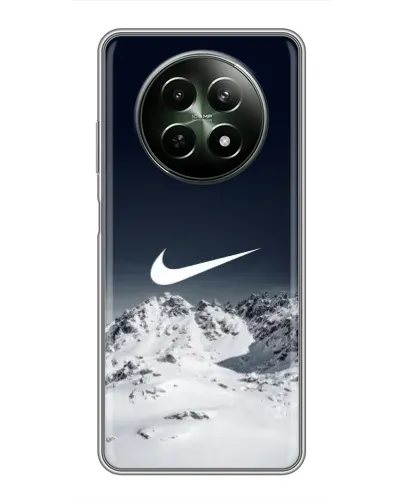 Чехол для Realme 12 5G с картинкой «Nike — зимние горы» Чехол для Realme 12 5G с картинкой «Nike — зимние горы»