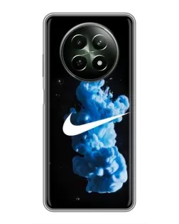 Чехол для Realme 12 5G с картинкой «Nike и синий дым»