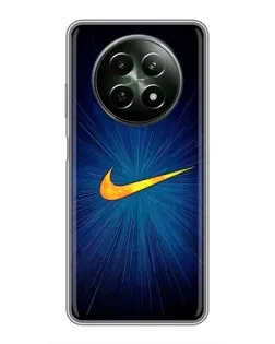 Чехол для Realme 12 5G с картинкой «Синий пульс Nike»