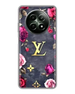 Чехол для Realme 12 5G с картинкой «Цветочный Louis Vuitton»