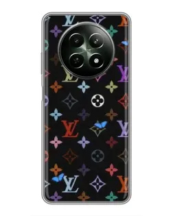 Чехол для Realme 12 5G с картинкой «Цветная монограмма LV»