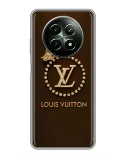 Чехол для Realme 12 5G с картинкой «LV — золотая печать»