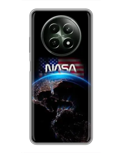 Чехол для Realme 12 5G с картинкой «Земля из космоса NASA»