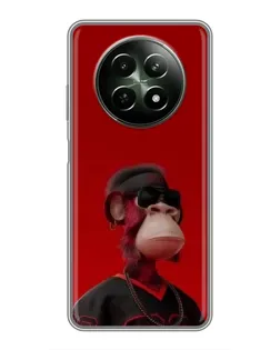 Чехол для Realme 12 5G с картинкой «Bored Ape в красном» Чехол для Realme 12 5G с картинкой «Bored Ape в красном»