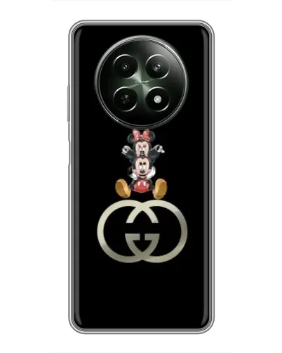 Чехол для Realme 12 5G с картинкой «Минни Маус на лого»
