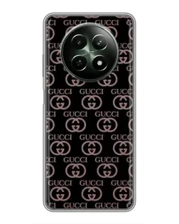Чехол для Realme 12 5G с картинкой «Классическая монограмма Gucci»