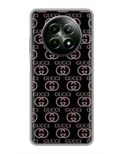 Чехол для Realme 12 5G с картинкой «Классическая монограмма Gucci»