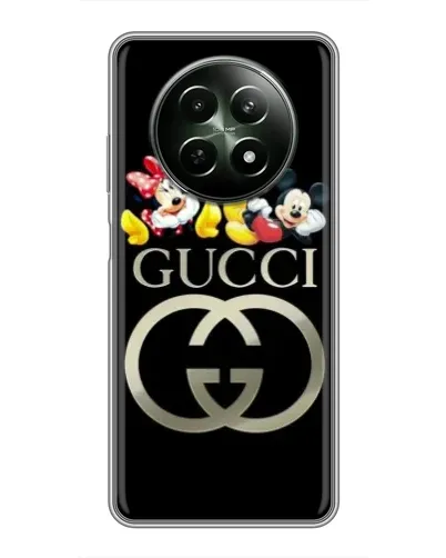 Чехол для Realme 12 5G с картинкой «Gucci — герои Disney»