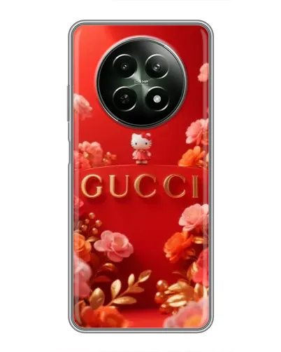 Чехол для Realme 12 5G с картинкой «Gucci — золотой сад»