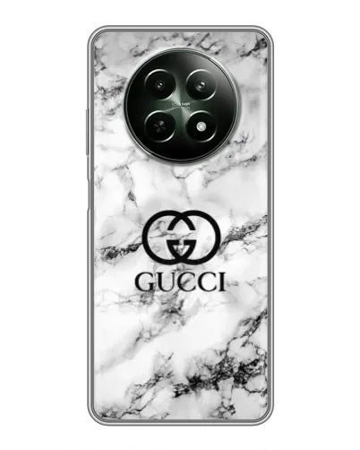 Чехол для Realme 12 5G с картинкой «Gucci — мраморный шик»