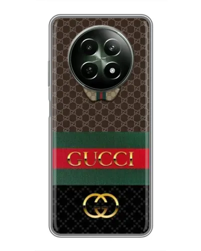 Чехол для Realme 12 5G с картинкой «Gucci — брендированный десерт»