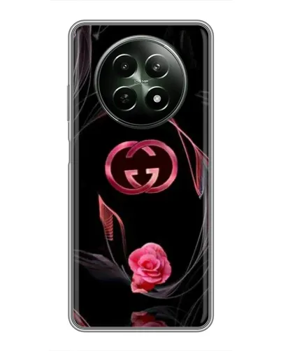 Чехол для Realme 12 5G с картинкой «Gucci — неоновая роза»