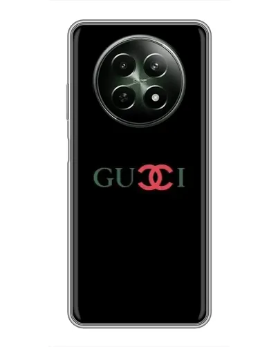Чехол для Realme 12 5G с картинкой «Gucci — красный градиент»