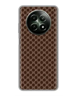 Чехол для Realme 12 5G с картинкой «Gucci — шоколадная сетка»