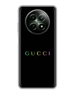 Чехол для Realme 12 5G с картинкой «Gucci — неоновый минимализм»