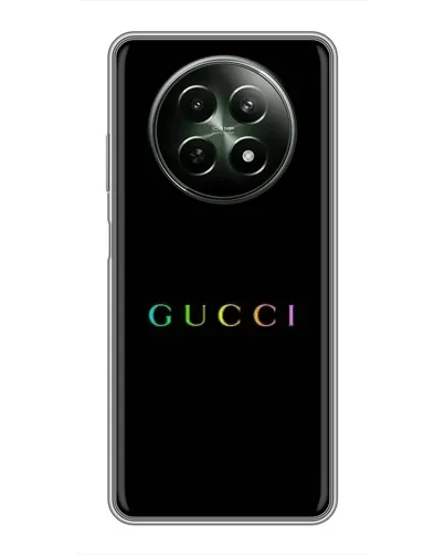 Чехол для Realme 12 5G с картинкой «Gucci — неоновый минимализм» Чехол для Realme 12 5G с картинкой «Gucci — неоновый минимализм»