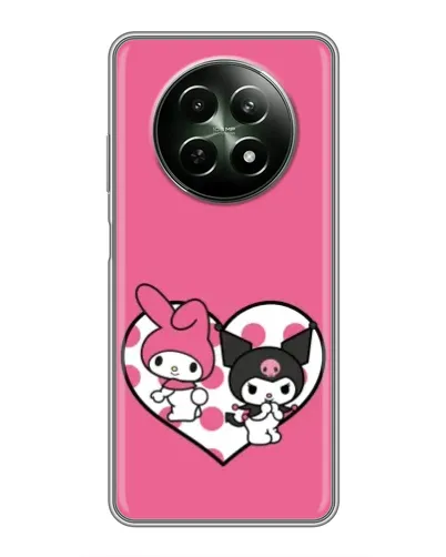 Чехол для Realme 12 5G с картинкой «Kuromi и My Melody»
