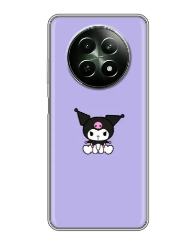 Чехол для Realme 12 5G с картинкой «Kuromi — фиолетовый минимализм»