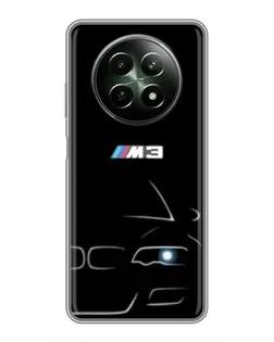 Чехол для Realme 12 5G с картинкой «Минималистичный принт BMW M3» Чехол для Realme 12 5G с картинкой «Минималистичный принт BMW M3»