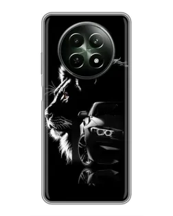 Чехол для Realme 12 5G с картинкой «BMW и лев» Чехол для Realme 12 5G с картинкой «BMW и лев»