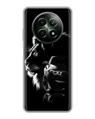 Чехол для Realme 12 5G с картинкой «BMW и лев» Чехол для Realme 12 5G с картинкой «BMW и лев»