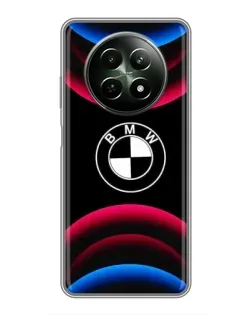 Чехол для Realme 12 5G с картинкой «Логотип BMW и неоновые дуги» Чехол для Realme 12 5G с картинкой «Логотип BMW и неоновые дуги»