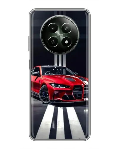 Чехол для Realme 12 5G с картинкой «Красная BMW на дороге» Чехол для Realme 12 5G с картинкой «Красная BMW на дороге»