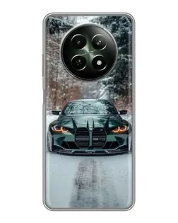 Чехол для Realme 12 5G с картинкой «BMW в зимнем лесу» Чехол для Realme 12 5G с картинкой «BMW в зимнем лесу»