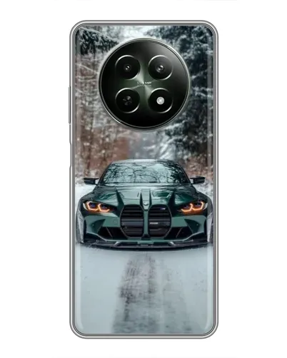 Чехол для Realme 12 5G с картинкой «BMW в зимнем лесу» Чехол для Realme 12 5G с картинкой «BMW в зимнем лесу»