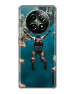 Чохол для Realme 12 5G з картинкою «PUBG — вільне падіння»