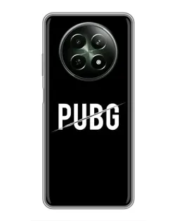 Чохол для Realme 12 5G з картинкою «PUBG — білий логотип»