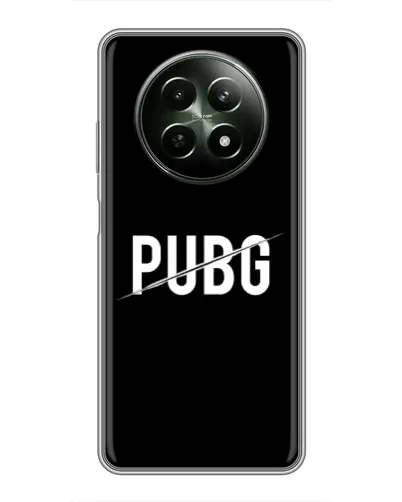 Чохол для Realme 12 5G з картинкою «PUBG — білий логотип»