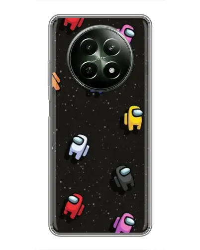 Чехол для Realme 12 5G с картинкой «Космический паттерн Among Us»