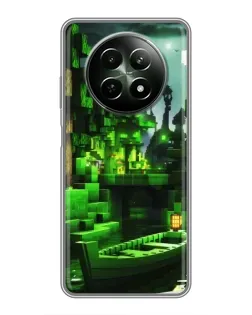 Чохол для Realme 12 5G з картинкою «Minecraft лісовий пейзаж» Чохол для Realme 12 5G з картинкою «Minecraft лісовий пейзаж»