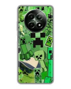 Чохол для Realme 12 5G з картинкою «Кріпери Minecraft» Чохол для Realme 12 5G з картинкою «Кріпери Minecraft»
