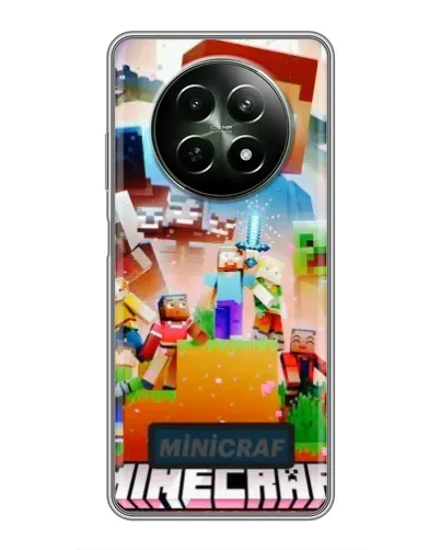 Чохол для Realme 12 5G з картинкою «Minecraft герої гри» Чохол для Realme 12 5G з картинкою «Minecraft герої гри»
