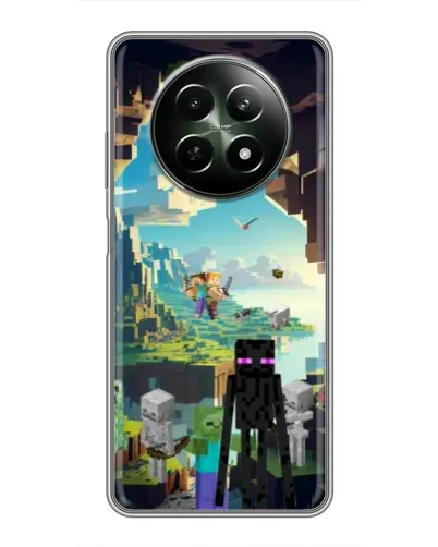 Чохол для Realme 12 5G з картинкою «Ендермен у лісі» Чохол для Realme 12 5G з картинкою «Ендермен у лісі»